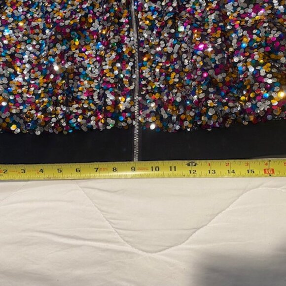 Emery Rose long sleeve sequin bomber jacket - Picture 3 of 5